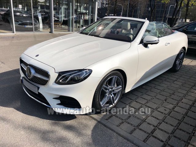 Rental Mercedes-Benz E-Class E 300 Cabriolet equipment AMG in Madrid-Barajas airport