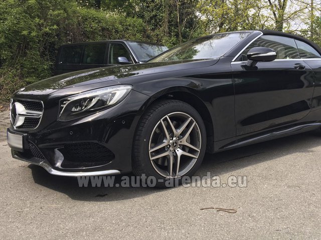 Rental Mercedes-Benz S-Class S500 Cabriolet in Madrid-Barajas airport