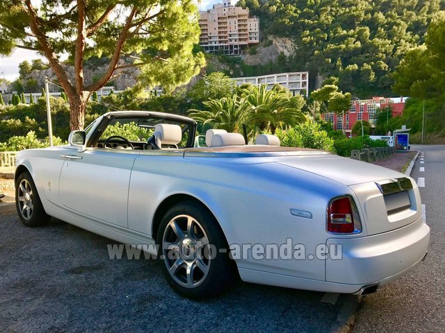 Rental Rolls-Royce Drophead White in San Sebastian